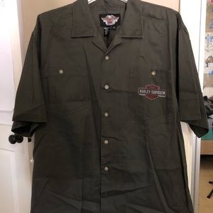 men’s genuine Harley button up